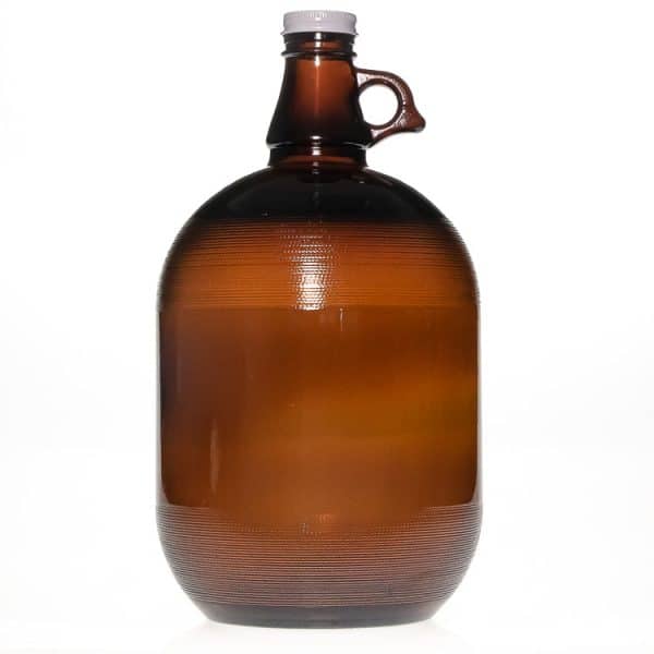 1 Gallon Amber Glass Beer Growler - Image 2