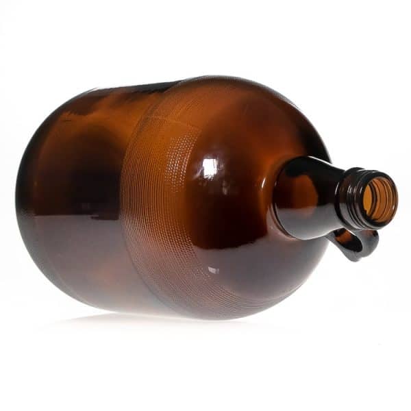 1 Gallon amber glass beer growler