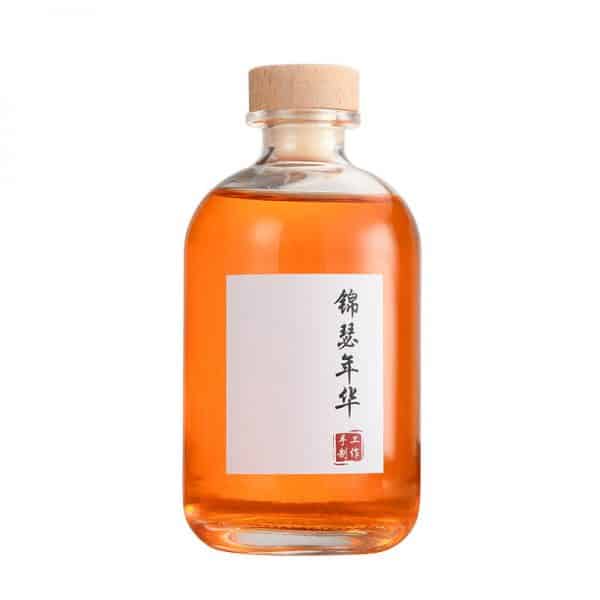 Small Gin Glass Bottle With Cork - Image 3